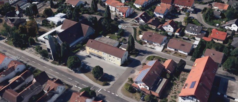 Luftbild Jockgrim B�ro / Praxis Jockgrim: EG Gewerbeeinheit ca. 277m� sowie R�ume in Wohnraumqualit�t ca. 49m� - Provisionsfrei