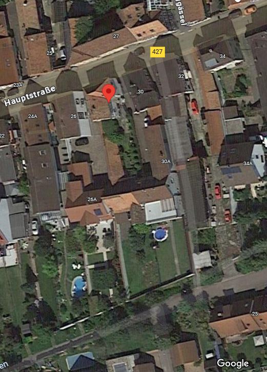 Luftbild Kandel Grundst�ck Kandel: Bauplatz noch bebaut, Altgeb�ude mit Abrissverpflichtung