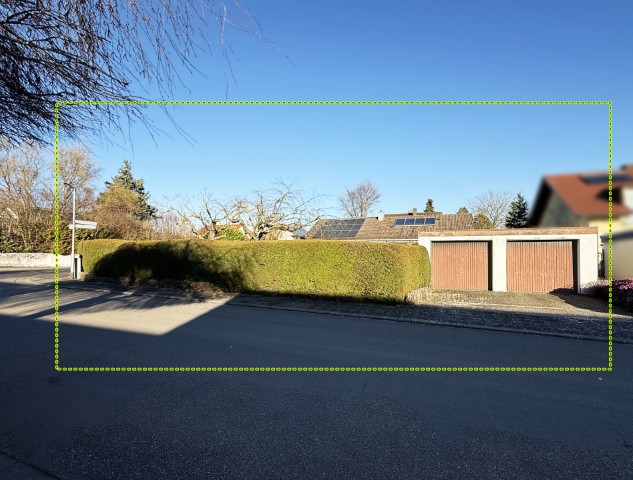 Ansicht Garten und Garagen (Klein) Grundst�ck Landau